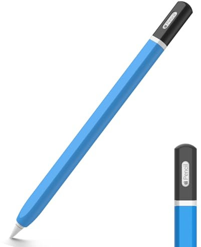 TRONWIN Apple Pencil 2nd Generation Case, Silicone Sleeve Classic Design Cover With Perfect Grip Skin, Compatible With Apple Pencil 2 (Blue)