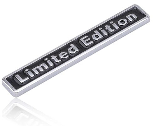 3D Auto Edizione Limitata Logo, Auto Limited Edition Logo, 3D Gel Silicone Stickers Metallo Auto Sticker, Emblema Distintivo Auto, per Auto Moto Moto Bike Skate Finestra, multicolore, 9.5 * 1.5cm