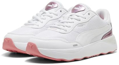 PUMA Damen Runtamed Platform GirlPower Sneakers 35.5White Silver Passionfruit Metallic Pink