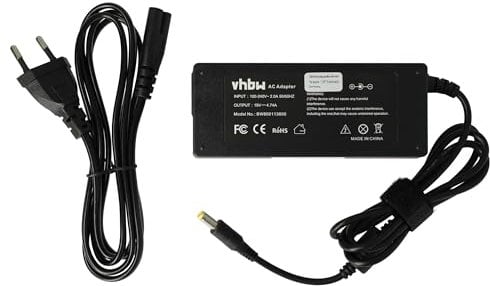 vhbw Netzteil kompatibel mit Acer Travelmate 2440, 3000, 2490, 260, 3200, 290, 2600, 291, 3210, 2700 Notebook, 90 W