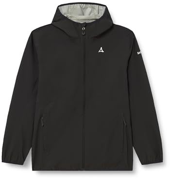 Schöffel Herren 2.5L Jacket Aiplspitz M, leichte Outdoor Jacke, wasserdicht & atmungsaktiv, Regenjacke aus 2,5-Lagen Venturi mit 2-Wege-Stretch und verstellbarer Kapuze
