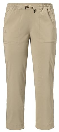 Schöffel Damen Pants Rangun L, atmungsaktive Outdoor Hose für Freizeit und Trekking, robuste 3/4 Hose mit 2-Wege-Stretch
