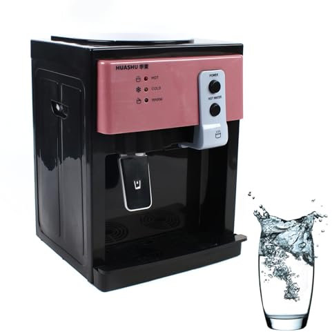 Charocean Wasserspender Kühl- & Heizfunktion, Electric Water Dispenser Freestanding Wasserspender mit Hahn, Heiztemperatur 95℃, Ideal für den Einsatz Zuhause und in kleinen Unternehmen (Roségold)
