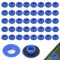 28 x 28x 12Mm Œillet de Bâche Auto Bloquant en Plastique 40 Pièces Oeillets pour Bâche en Plastique À Clipser Ensemble D'oeillets en Plastique pour Tissus pour Bâche de Piscine Bâche Rideaux Tentes