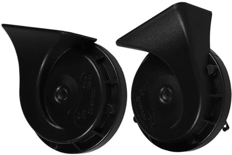 DRESSOOS 2St Autohupe Autohorn Motorradhorn LKW-Hupe Kfz-Zubehör Autowäsche autozubehör Notfallhorn Hochleistungshorn Bootshupe Meereshorn Zughörner 12V Hupe Lufthupe für LKW Plastik Black