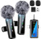 MLZTINGR Microfono Wireless per iPhone/iPad/PC/Android/Camera – Plug and Play, con Display Digitale, Riduzione del Rumore AI, Microfono Lavalier Senza Fili, Ideale per Live, YouTube, Vlog, TikTok
