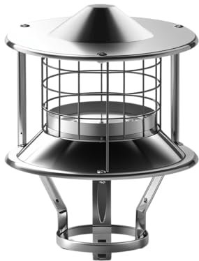 Chapeau de cheminée en Inox - Pour conduit diamètre 80 à 120 mm