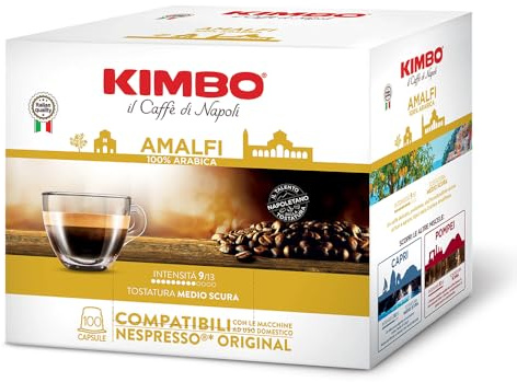 Kimbo Amalfi - Mixture Le Meraviglie del Gusto - 100 Capsules compatibles machines Nespresso*