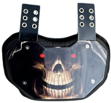 Amagogo Football Back Plate Football Backplate Schaumstoffpolsterung Back Bone Plate Hinterer Rückenschutz, untere Backplate für Schulterpolster, 25.5 cm X 16 cm