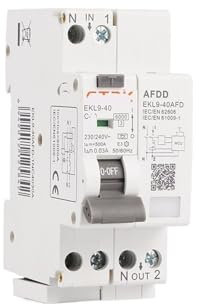 JWVNSKCA Protection Contre Les Courts-Circuits et Les fuites de Surcharge AFDD 2P 30mA 32A 40A, disjoncteur de Protection Contre Les défauts d'arc EKL9 AFDD(40A)