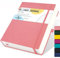 STATIONERY ISLAND B5 liniertes Notizbuch, 320 Seiten dickes liniertes Tagebuch, Hardcover mit 100 g/m² zum Schreiben, Arbeiten, Lernen, Tage buch, Rosa