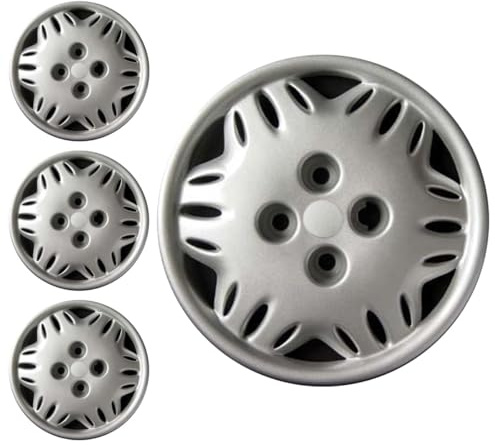 SERIE 4 BORCHIE - 4 COPRICERCHI COPPE RUOTA 13 PER FIAT SEICENTO SUITE