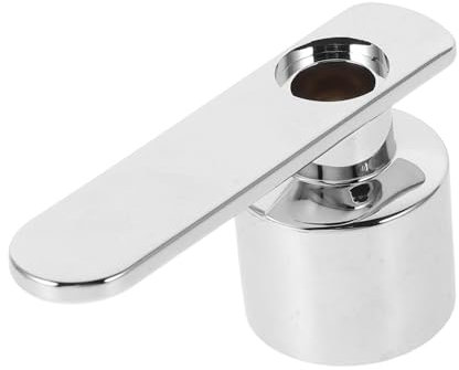 HOMSFOU Wasserhahngriff, Schlauch, Duschgriff, Ventil, Duschventil, Griff, Hardware-Griff, Duschgriff, Ersatz, Einzelhandgriff, Duscharmatur, Ersatzgriff, Kunststoff, Silber