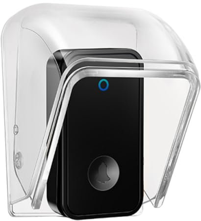 Ring Doorbell Cover Weatherproof | Transparent Rainproof Wireless Doorbell Splashproof Box | Rainproof Protective Case Push Button Shield for Keypad Card Reader Outdoor Home