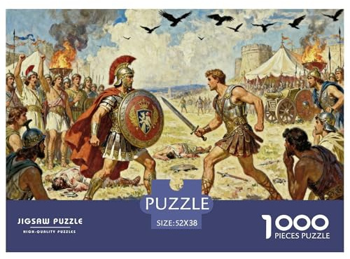 Die Epos vom Trojanischen Krieg Hölzerne Puzzles Wasserfest 1000 Teile DIY- Puzzle Für Erwachsene Bunt Herausfordernde Puzzlespiele