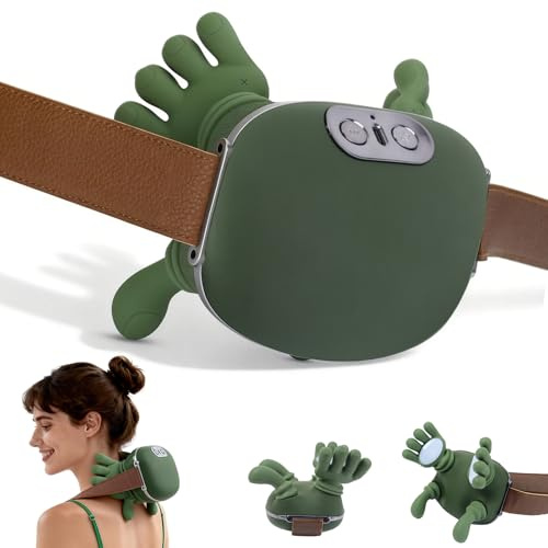 4D Nackenmassagegerät mit Wärme – Massagegerät für Nacken, Rücken und Schultern – Tragbares Massagegerät ideal für Reisen, Entspannung und Stressabbau