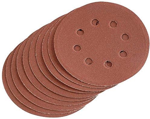 Draper 64040 125 mm 240-Grit Hook-and-Loop Sanding Discs (Pack of 10)