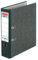 Herlitz 11012846 Ordner max.file nature A4 8 cm, Wolkenmarmorbezug/Papier grau, 5er Pack, schwarz