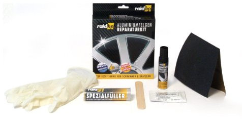 raid hp HP 340001 Aluminiumfelgen Reparatur Kit, Silber