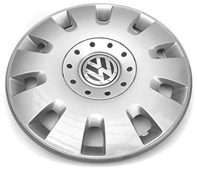 Volkswagen 7H0601147DRGZ Radkappe (1 Stück) Radzierblende Original VW T5 Radblende 16 Zoll, Silber
