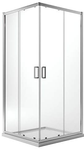 Eckeinstieg Duschkabine Quadratisch 80x80 H185 Transparent 6mm Glas Mod. Ready