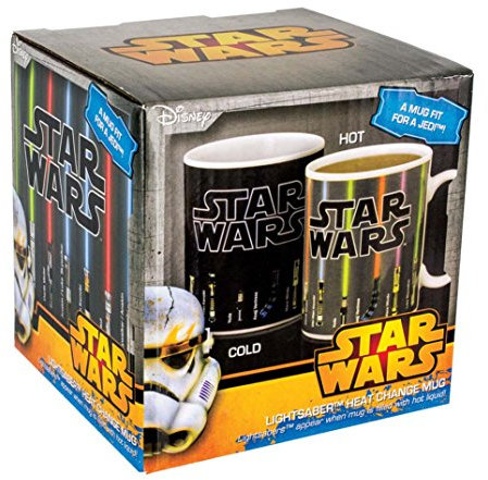 Star Wars Porzellan Farbwechsel-Tasse Lichtschwert, Farbänderung bei Temperaturwechsel, Mehrfarbig