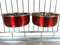 Ellie-Bo Paire de gamelles pour Cages ou stylos Rouge Taille M 0,9 l