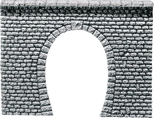FALLER 170880 - Tunnelportal Profi „Naturstein Quader“,1-gleisig