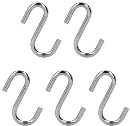 Metaltex S-Haken 5er Set 3,5 cm, verchromt