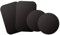 WixGear Mount Metal Plate with Adhesive for Magnetic Cradle-Less Mount - X4 Pack 2 Rectangle and 2 Round (Compatible with Magnetic mounts) (Black)
