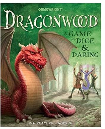 Gamewright | Dragonwood Game | Board Game | Ages 8+ | 2-4 Players | 2 Minutes Playing Time, Orange,silver,white