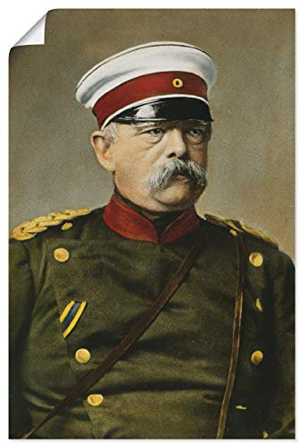 ARTLAND Wanddeko Poster & Kunstdrucke Wandposter Otto von Bismarck Porträt Antik Kunst Malerei B9QP
