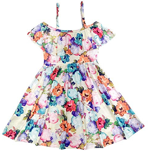 A2Z 4 Kids Girls Skater Dress Summer Party Dance Sun Dresses Flared 5-13 | Sleeveless Outfit For Holidays Events And Warm Weather Styling