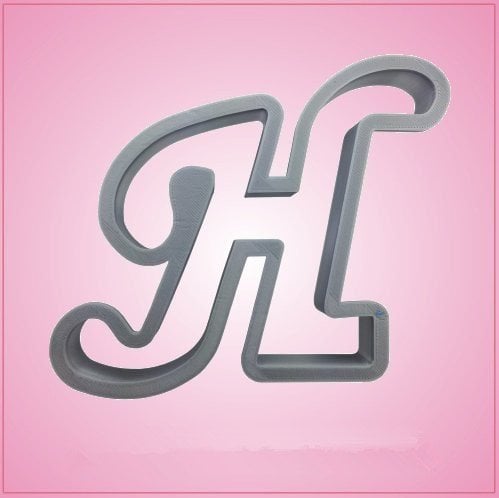 Cursive Letter H Cookie Cutter