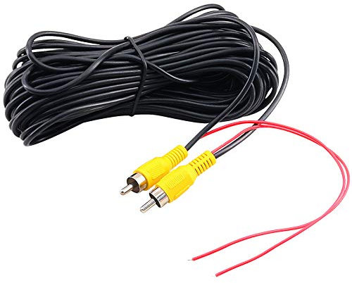 Yeung Qee Câble vidéo RCA pour caméra de recul, caméra de recul et système de surveillance 20 m