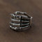 YOYOYAYA Ring S 925 Sterling Silber Schmuck Hand Skelett Retro Classic Partei Frau Paar Delikatesse Fashion Einfachheit Geburtstag Gedenken Geschenk, Nummer 18.