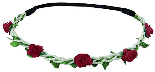 Trachtenland - Blumen Haarband Bella mit kleinen Rosen - Zauberhafter Haarschmuck zum Dirndl, für Hochzeiten und Sommertage