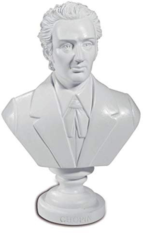 Isideco Kleine Büste Frederic Chopin, Polyresin, SCULPTURE, Büste, Weiß, 3404840111