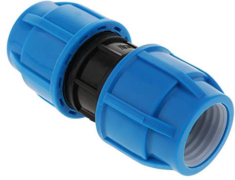Fenteer Connecteur Tuyau Doubles Accoupleurs Raccord d'Arrosage Rapides pour Tube Applicable PPR/PE/PVC - 32mm