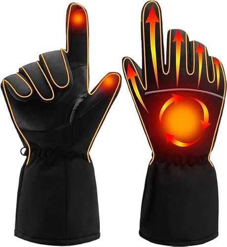 Svpro Beheizte Handschuhe für Herren Damen,Elektrische Beheizbare Handschuhe Batterie Heizhandschuhe,Wärmende Motorrad Handschuhe Jagd Wandern Handwärmer Skihandschuhe