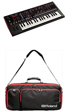 Synthétiseur hybride analogique numérique JD-Xi Roland avec housse de transport (rouge)