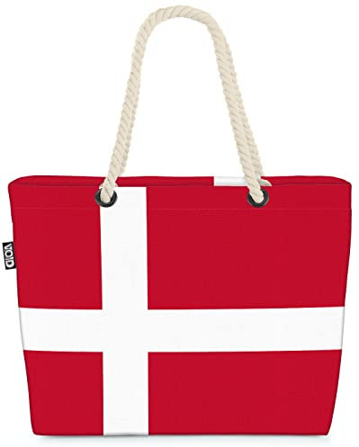 VOID XXL Strandtasche Dänemark Shopper Tasche 58x38x16cm 23L Beach Bag Däne Denmark Danes