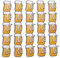 Toddmomy 25Pcs Cartoon Brosche Stifte Bierkrug Brosche Führte Licht auf Blinkenden Abzeichen für Oktoberfest Party Bier Festival Weihnachten Schmuck Gefallen