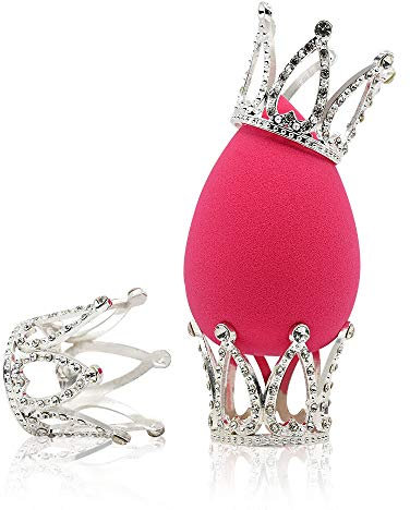 Dolovemk 3PCS Beauté Éponge Blender Titulaire Séchage Stand Novel Crown Stand Maquillage Conteneur De Stockage Oeuf Poudre Puff Présentoir Dry Rack (HOLDER3)