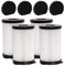 YanBan 4 filtros HEPA + 4 esponjas compatibles con MooSoo D600/D601 iwoly V600, para Ariete Handy Force 2759/2761, para Conga Thunderbrush 520/550/560