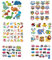 KLYNGTSK 5 Blatt Kinder Bügelbilder Thermotransfer Patches Aufkleber Bügelflicken Tiere Aufnäher Patches Wärmeübertragung Patches Sticker Süße Bügelsticker für DIY Kleidung T-Shirt Jeans