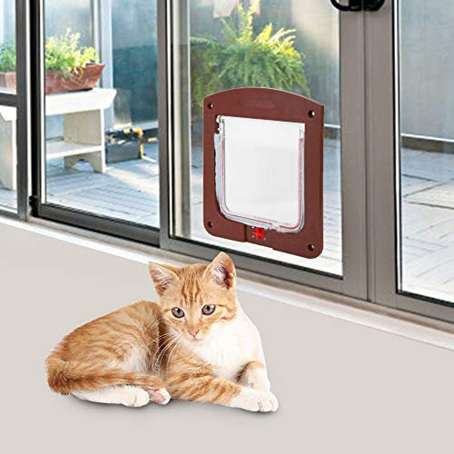 DWMD Chatière, chatière carrée, chatière, conçue avec Une Surface Lisse, moustiquaire chatière pour Chat et chatière