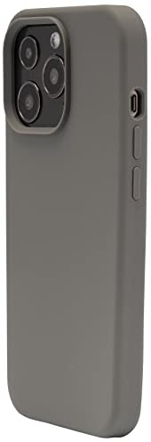 JT Berlin Liquid-Silikon dünne Schutzhülle kompatibel mit Apple iPhone 13 Pro Max Silikon-Hülle [Wireless Charging kompatibel, Weiches Microfaser Innenfutter, Modell Steglitz] grau 10787