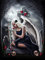 HUASHUZI 5D Diamond Painting Halloween Totenkopf Skull Gothic Mädchen Engelsflügel Skelett Schädel 30X40cm Bilder Diamant Malerei Poster Erwachsene Kreuzstich Kits
