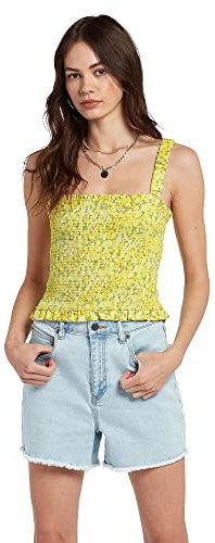 Volcom Canotta da donna Wanna Have Sun, verde lime, S